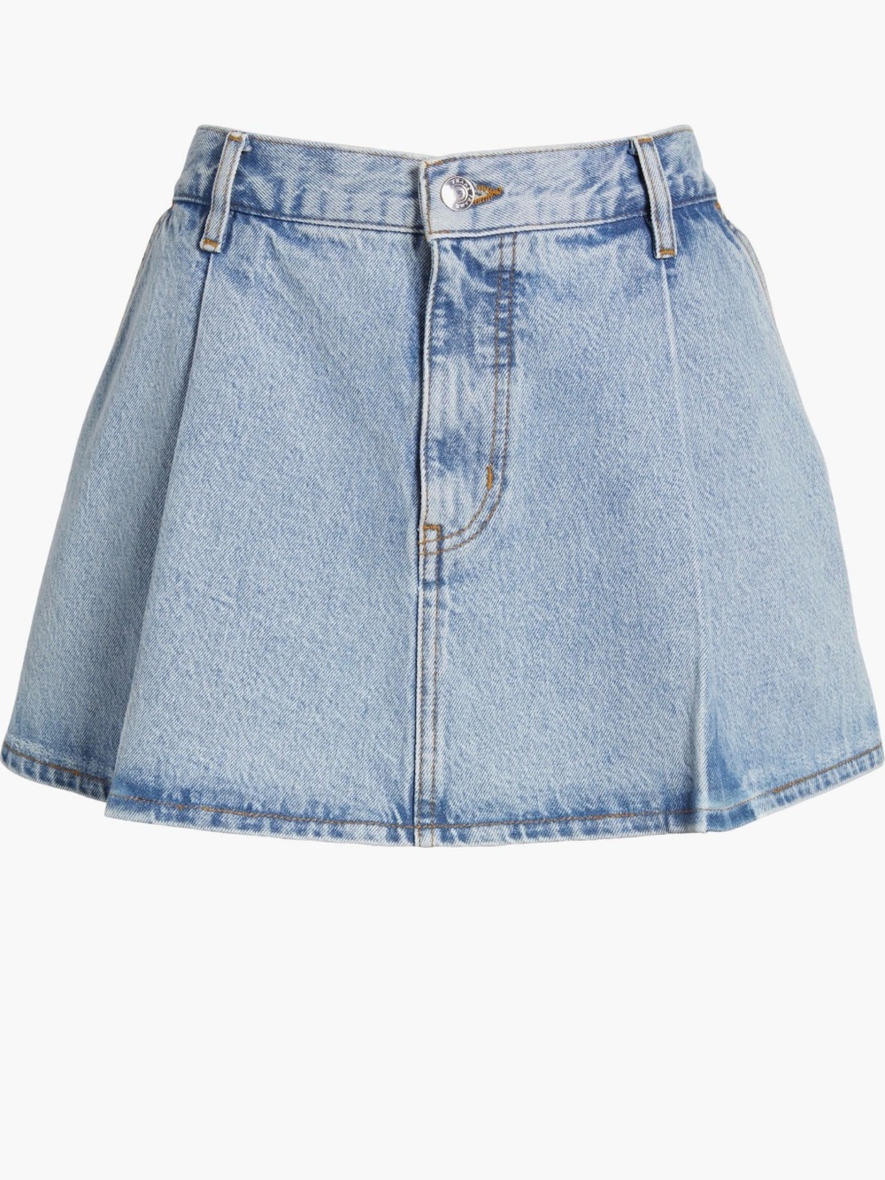 Frame Blue Denim Mini pleated Skirt - Women